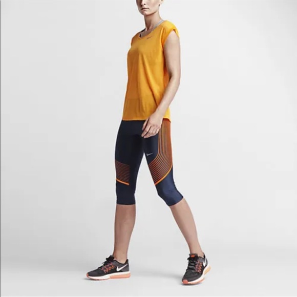 NWT NIKE DRI-FIT POWER SPEED RUNNING CAPRIS M - Picture 5 of 7